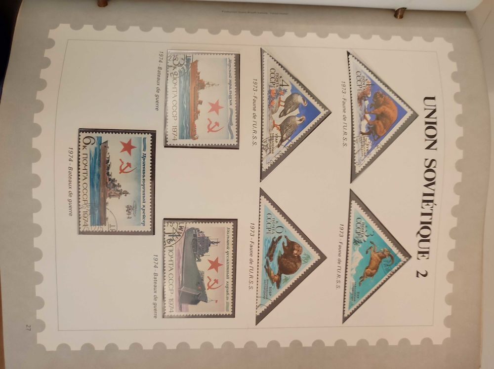 collection de timbres 