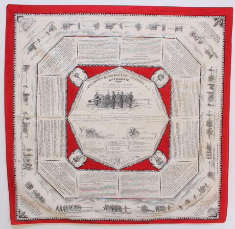 Foulard d'artillerie instruction militaire N� 5 80 Issy-les-Moulineaux (92)