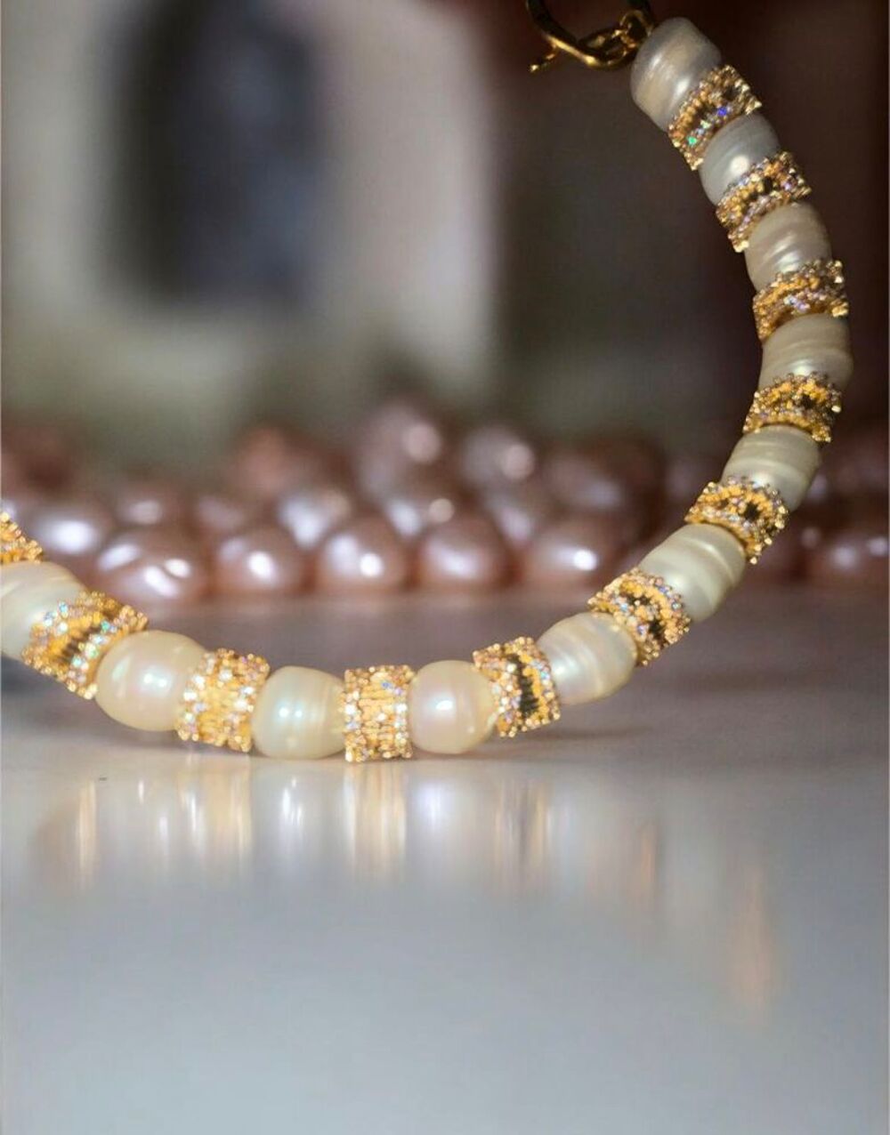 collier ras du cou en perles de culture Bijoux et montres