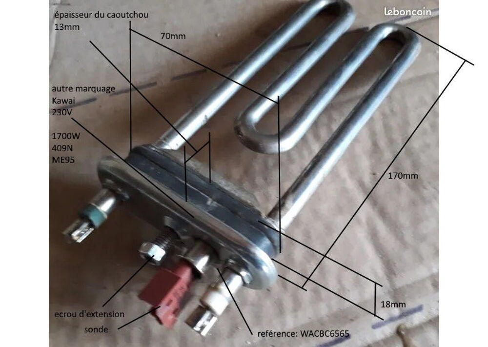 r&eacute;sistance et sonde Electroménager