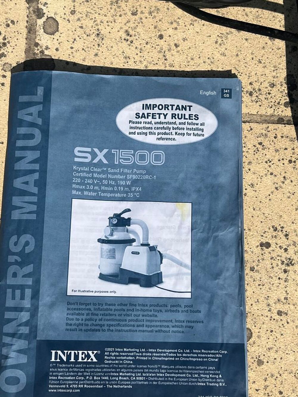 INTEX SX1500 Filtre &agrave; sable piscine Jardin