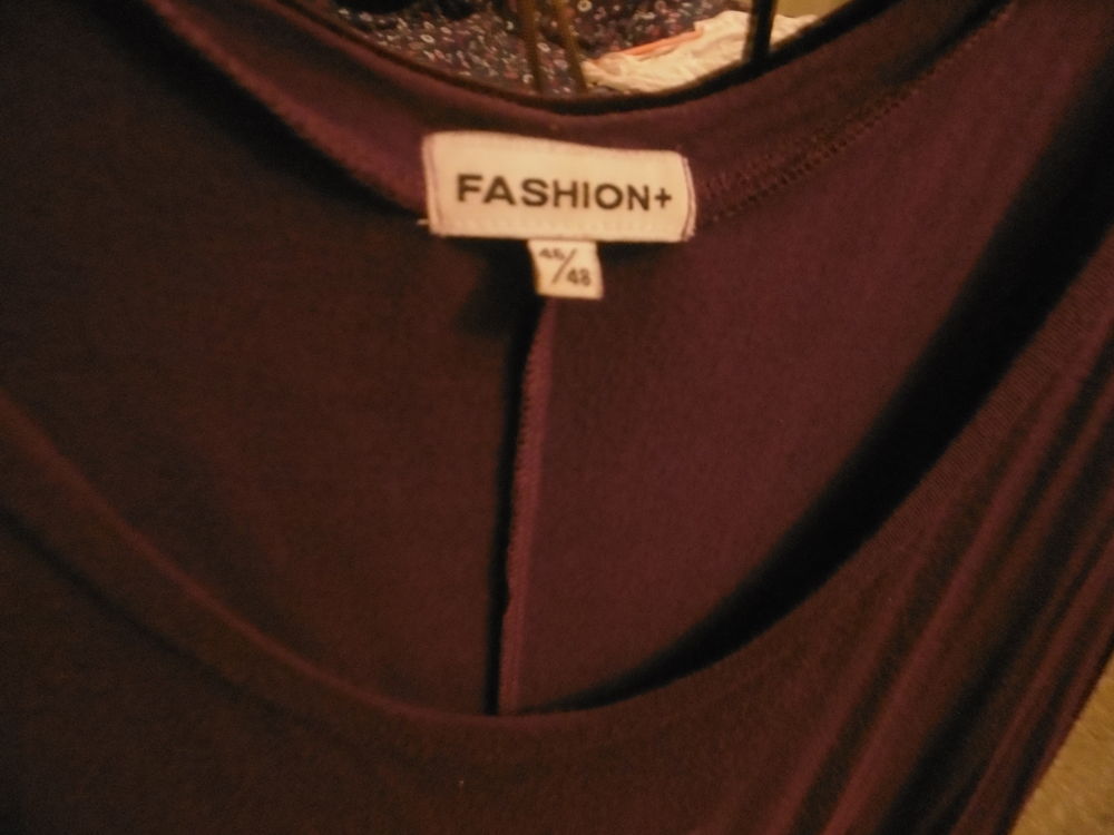 Robe courte mauve coton Taille 46/48 Vêtements