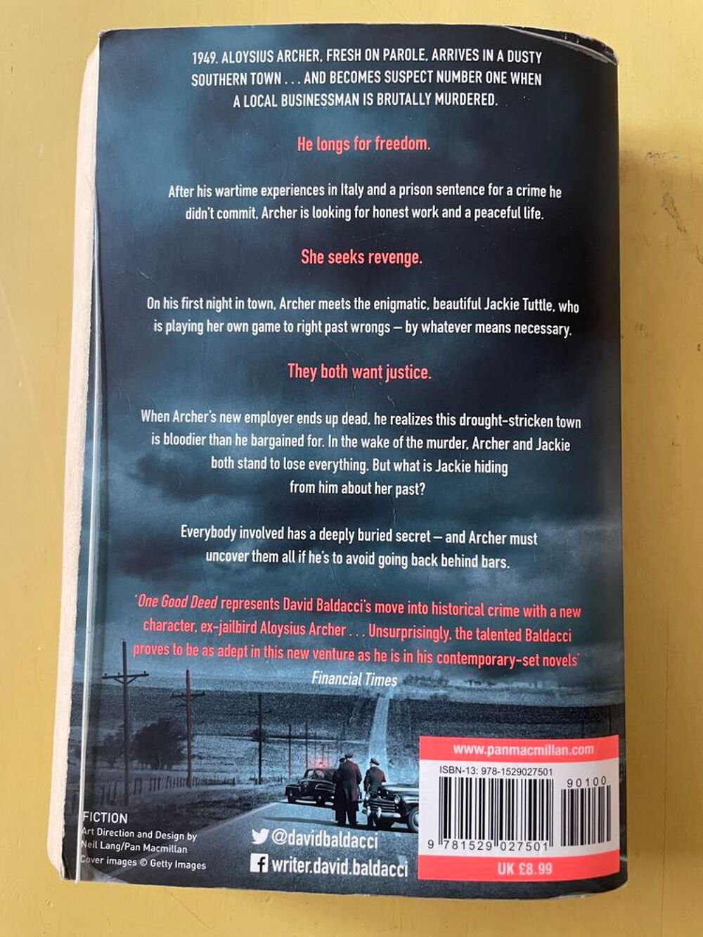 Livre One Good Deed - David Baldacci _ Livres et BD