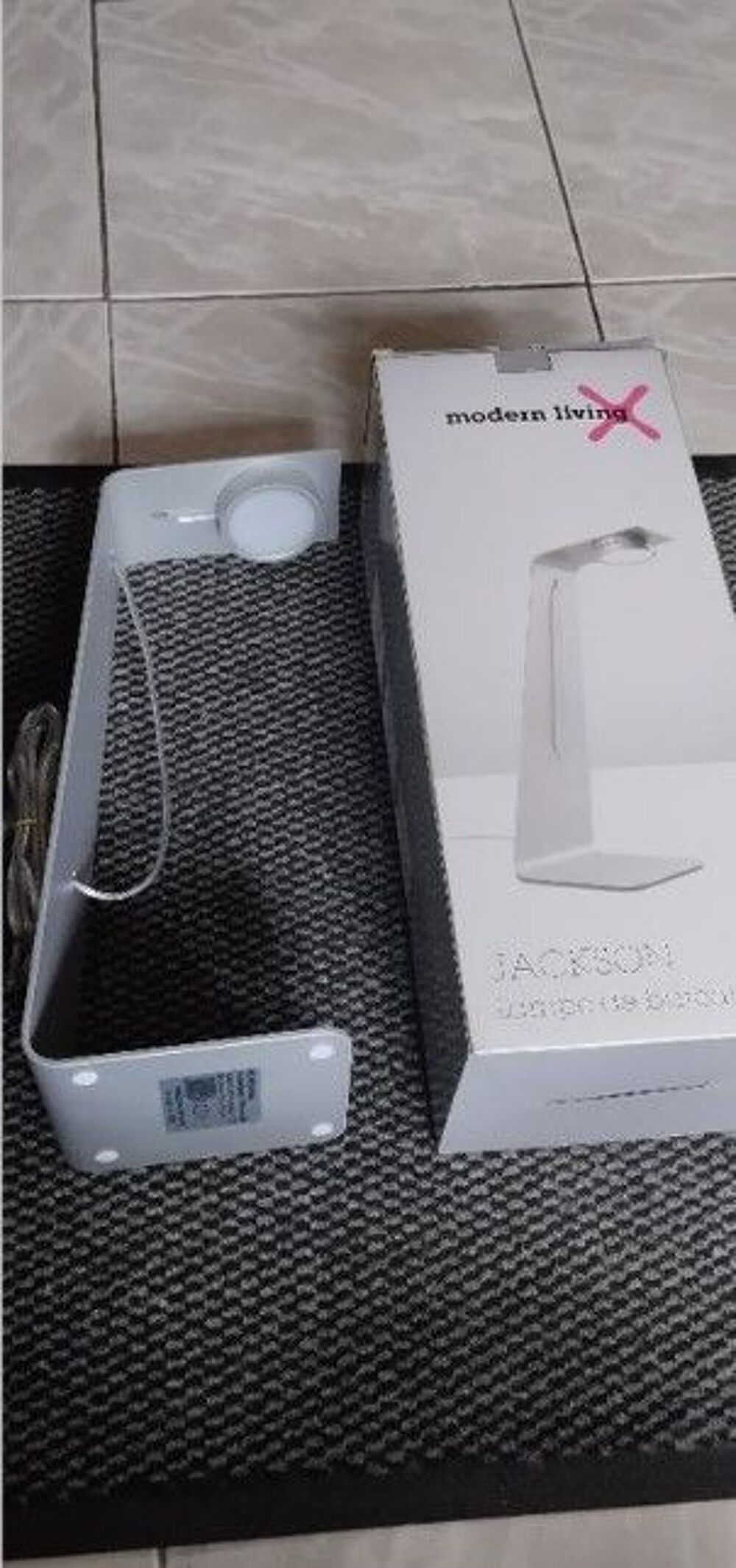 Lampe de bureau LED H. 37 cm JACKSON gris Décoration