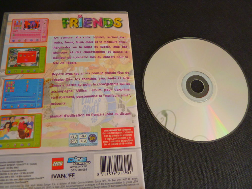 CD PC Jeu lego friends Fille TBE Consoles et jeux vidos