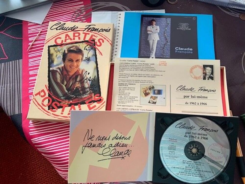 Coffret Collector CD "Cartes Postales" Claude Fran&ccedil;ois" CD et vinyles