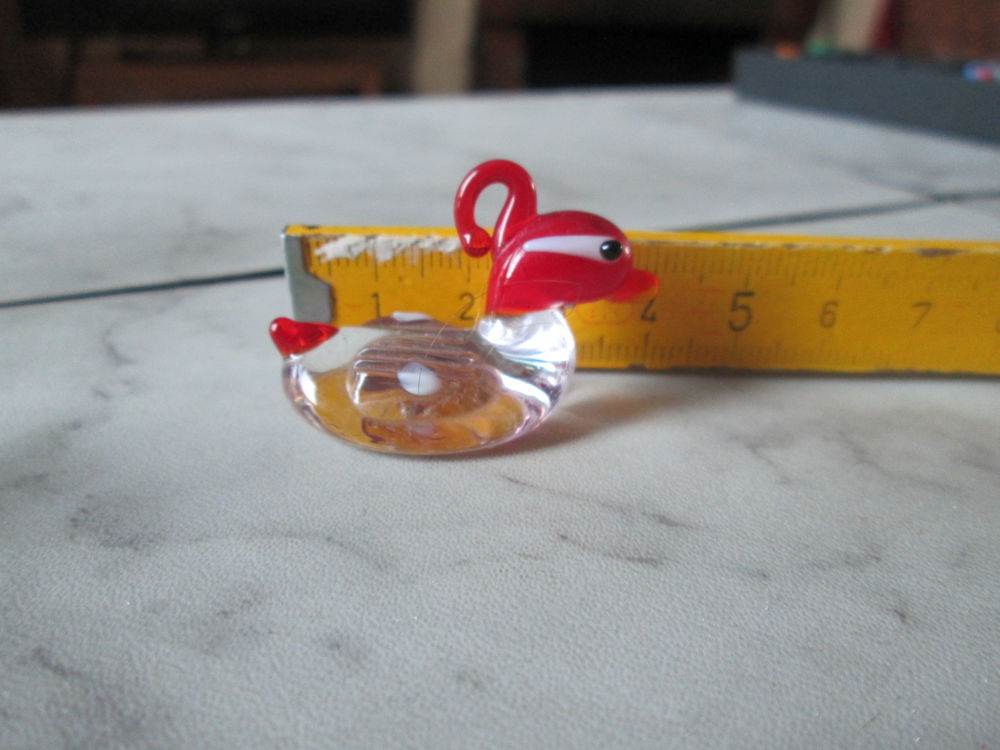 Pendentif canard en verre Bijoux et montres