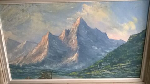 tableau montagne et lac 100 Chambry (73)
