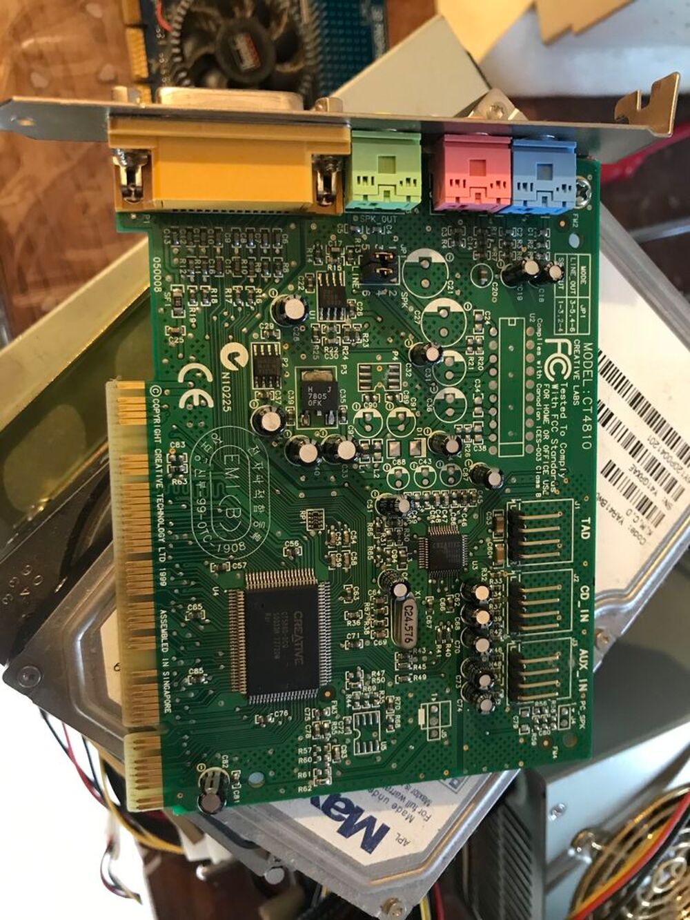 Carte son creative lab model CT4810 Matériel informatique