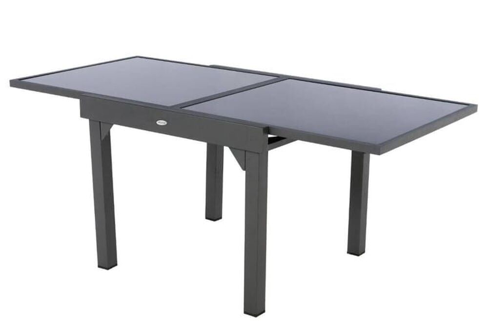  table de jardin extensible rectangulaire en verre Jardin