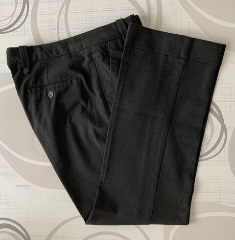 Pantalon noir  revers 12 Rennes (35)