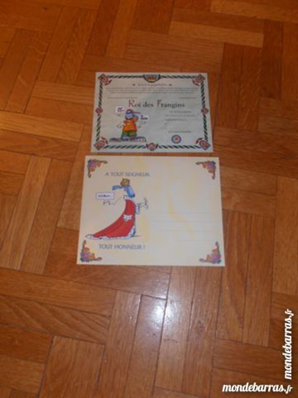 Lot de 2 dipl&ocirc;mes (45) Décoration