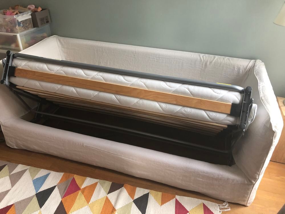 Canap&eacute; AMPM Neo Chiquito convertible - lin blanc Meubles