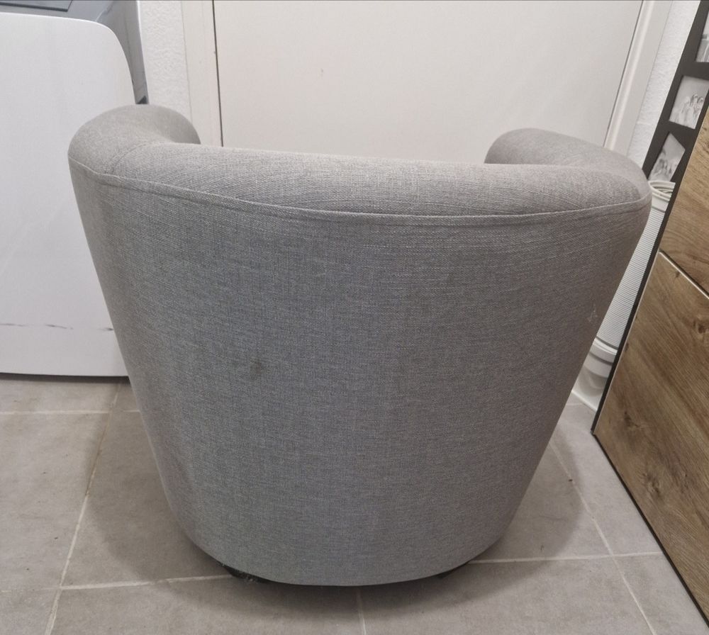 Fauteuil cabriolet gris Meubles