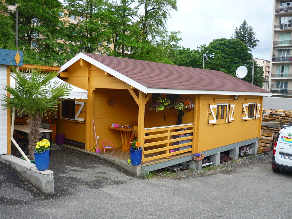 Chalet de Jardin en 80 mm ! 35 m&sup2; int&eacute;rieur Jardin