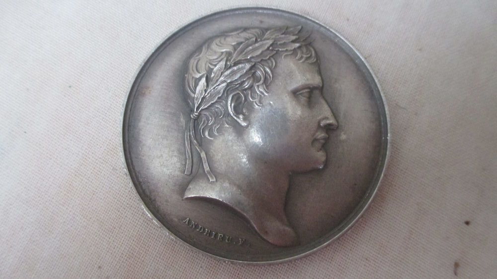 m&eacute;daille en argent napol&eacute;on. 
