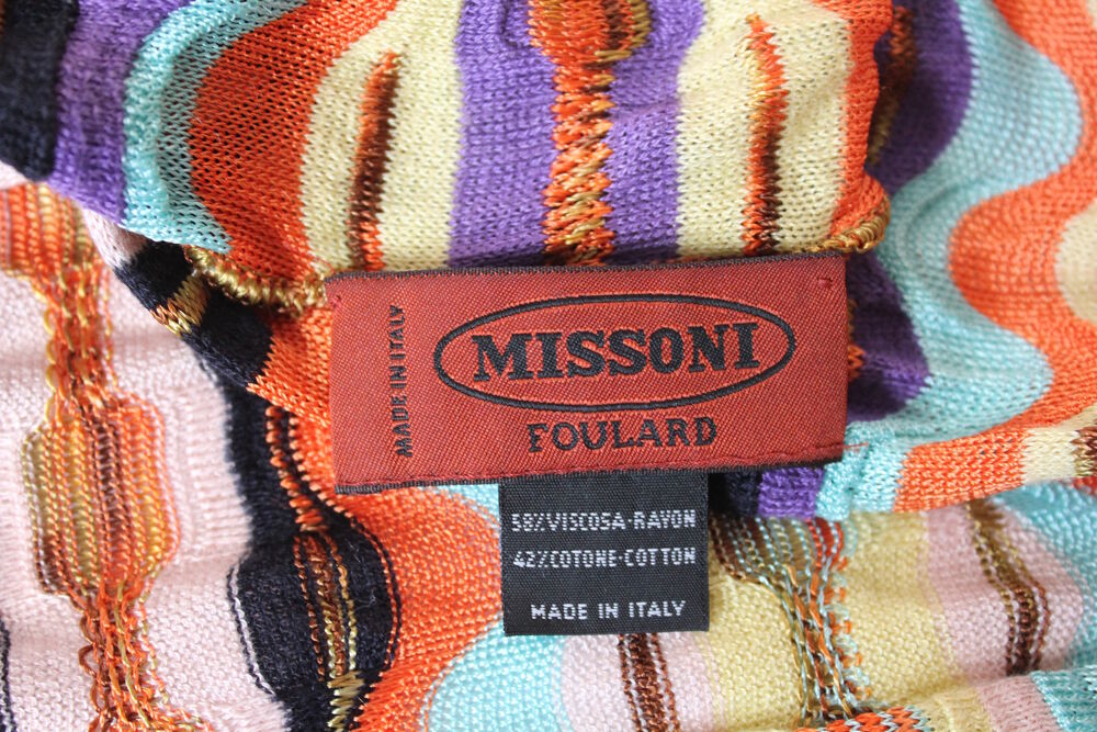 Echarpe multicolore maille MISSONI Vêtements