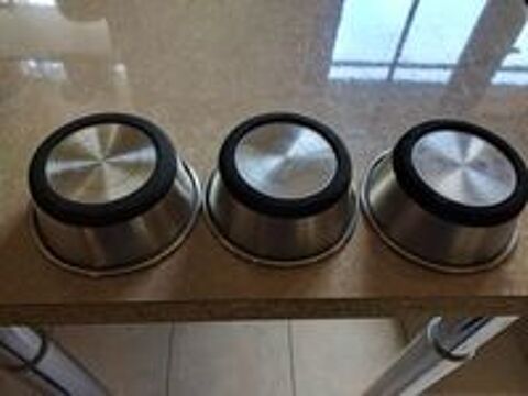   3 Gamelles HUNTER en inox pour chien ou chat 