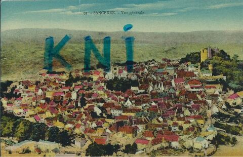 cpa   18 Sancerre , vue g�n�rale 5 Tours (37)