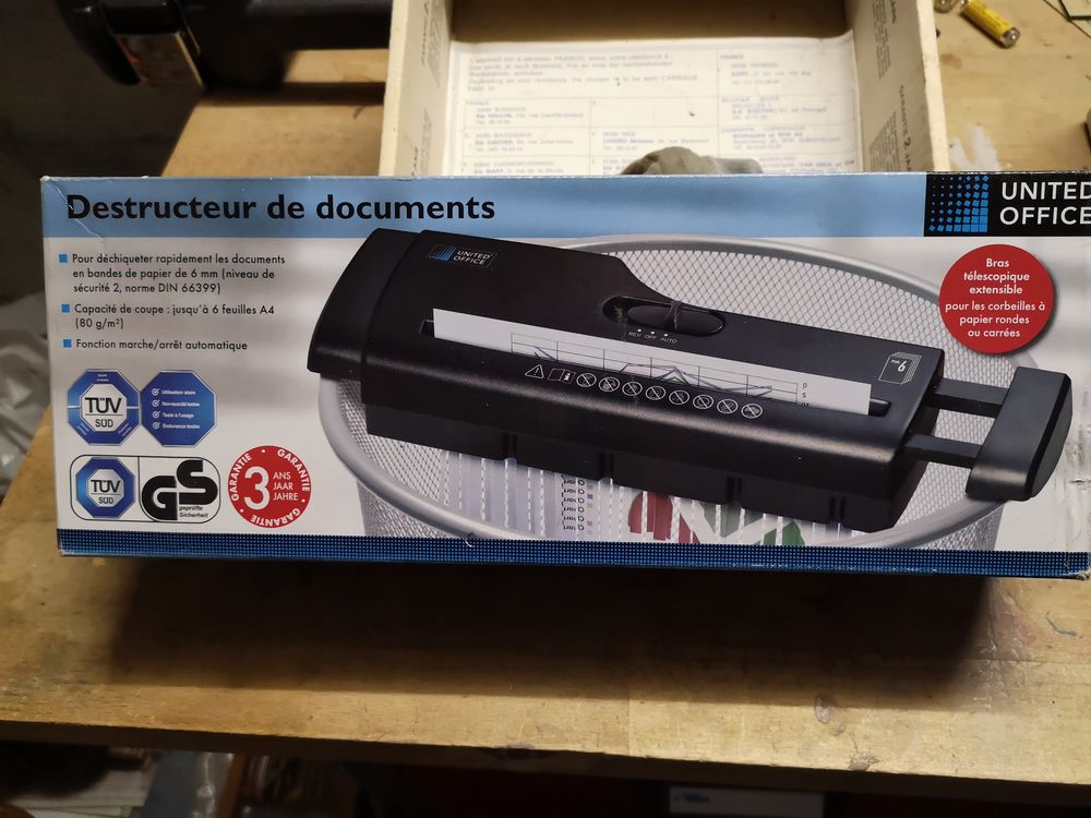 Destructeur de documents Bricolage