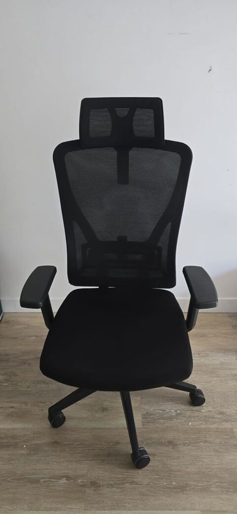 Chaise de bureau ergonomique Durrafy ? Appuie-tête, support Massy (91)