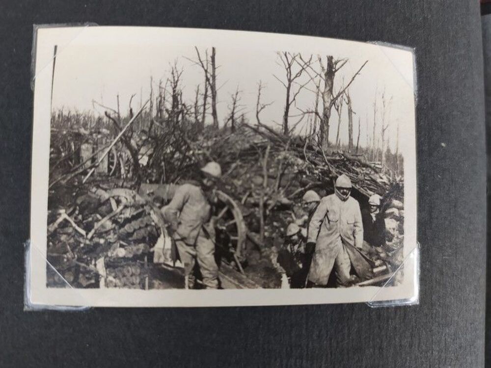 Album Photographie Poilu Artillerie Front Tranch&eacute;e 14-18 WW1 