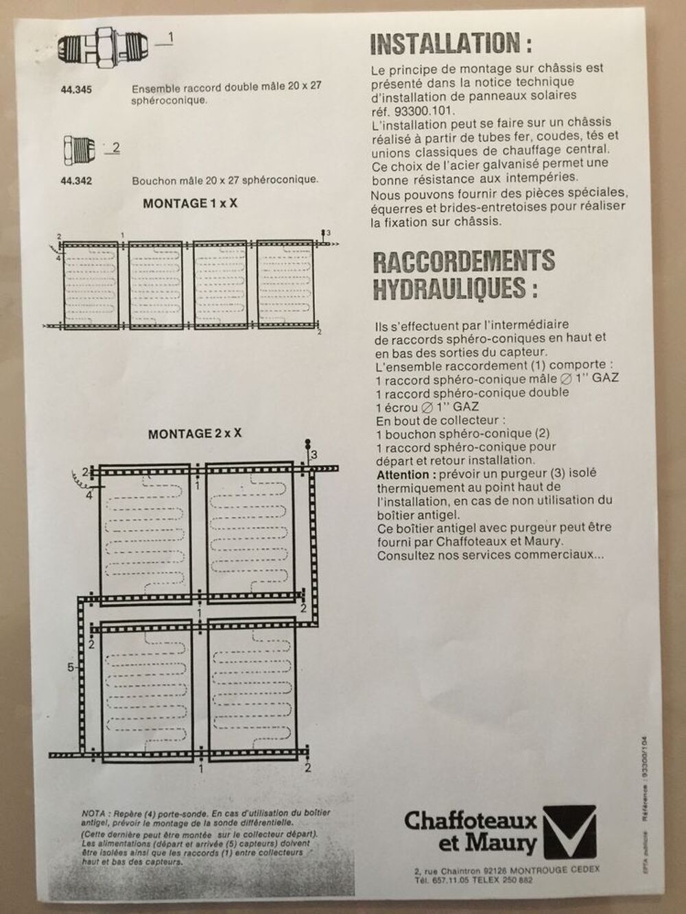 panneaux solaires eau chaude Bricolage