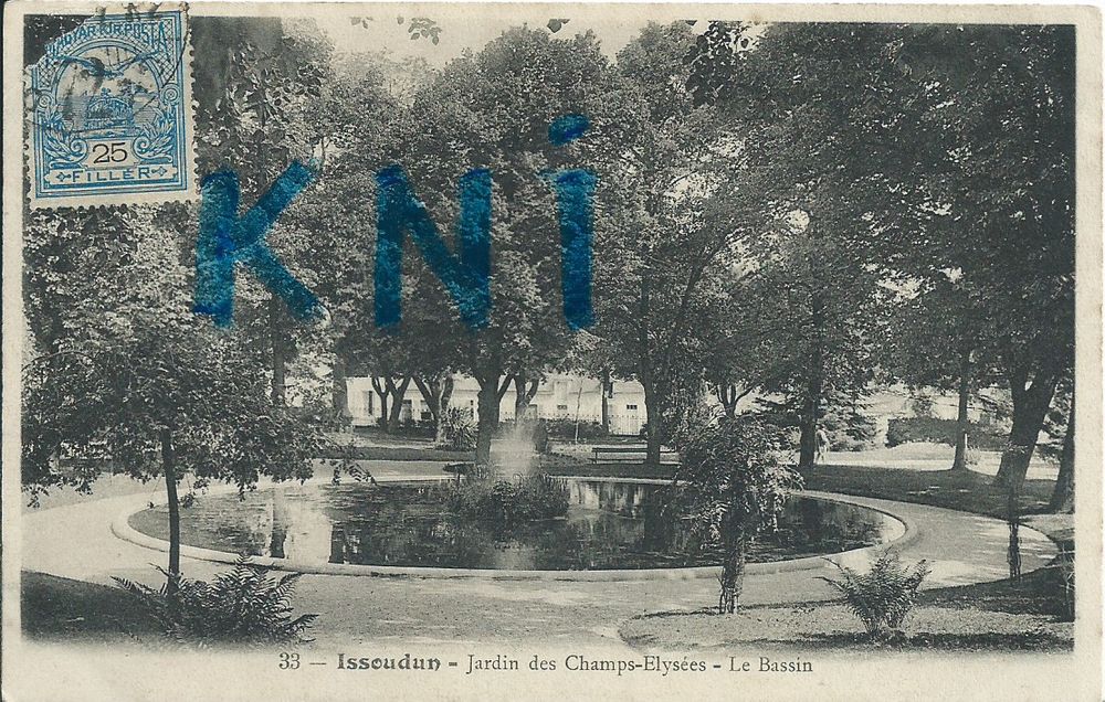 cpa , 36 Issoudun , le jardin 