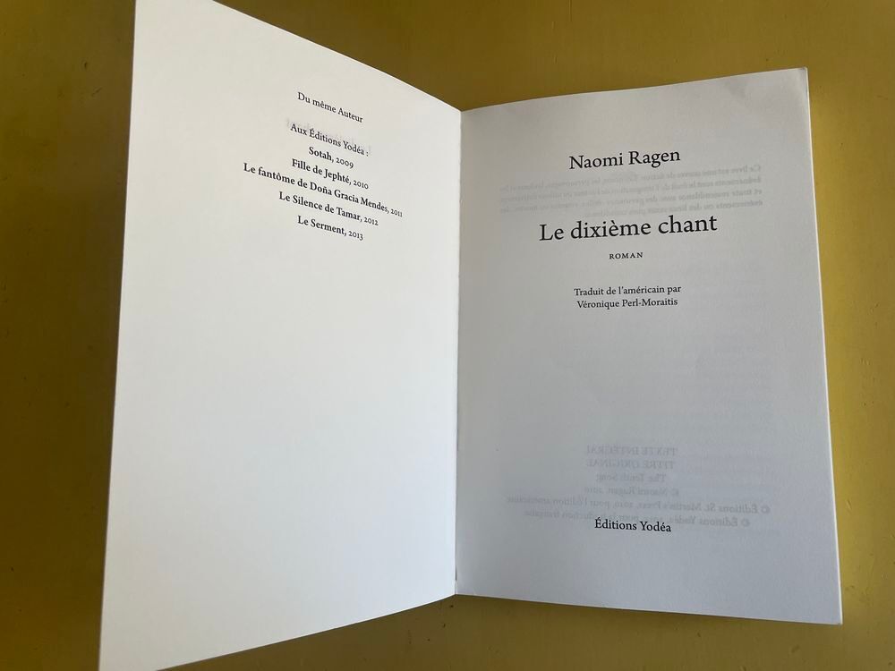 Livre Le Dixi&egrave;me Chant - Ragen Naomi Livres et BD