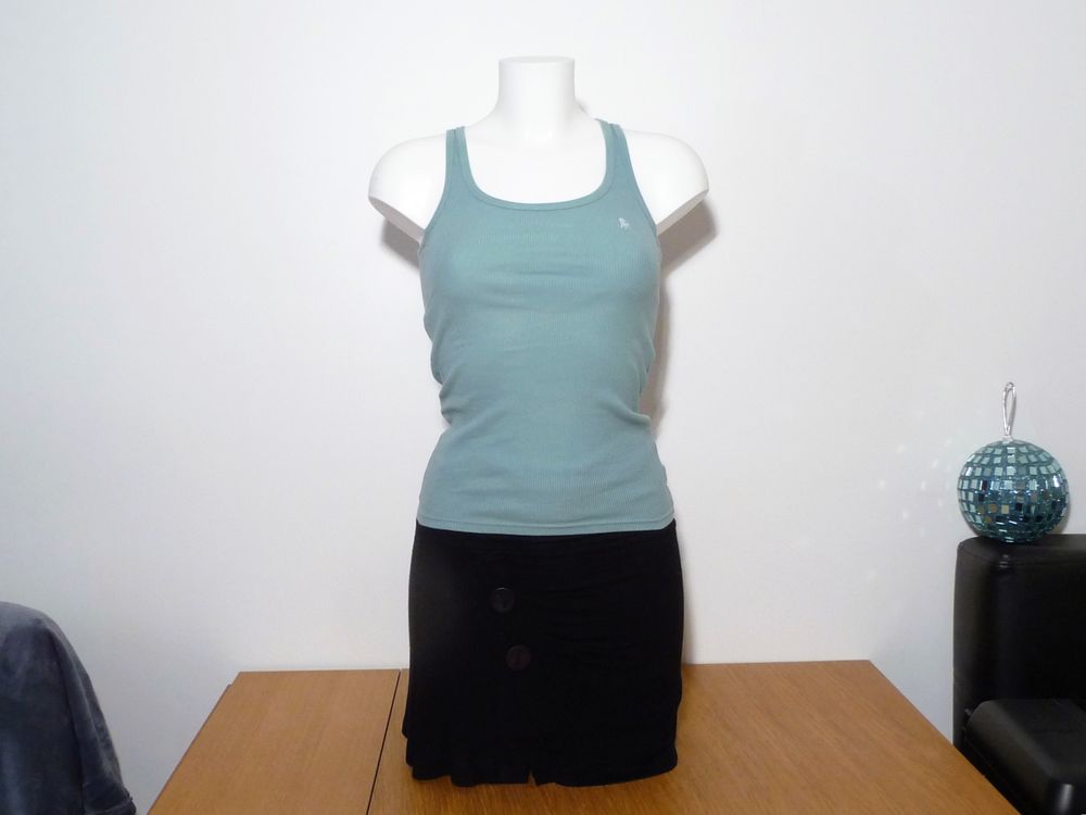 Top/ Tee Shirt 100% Coton Bleu Turquoise- Active Wear Vêtements