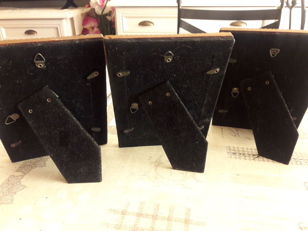 lot de 3 cadres 18,5x14 bon &eacute;tat Décoration