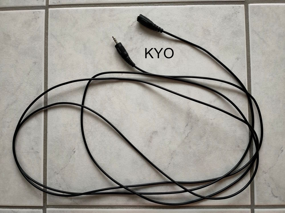 Rallonge audio, prise Jack 3,5 mm st&eacute;r&eacute;o, c&acirc;ble noir Audio et hifi