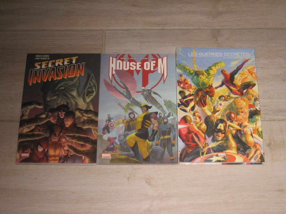 lot HOUSE OF M+SECRET INVASION marvel select+ LES GUERRES SECRETES marvel event PANINI Livres et BD