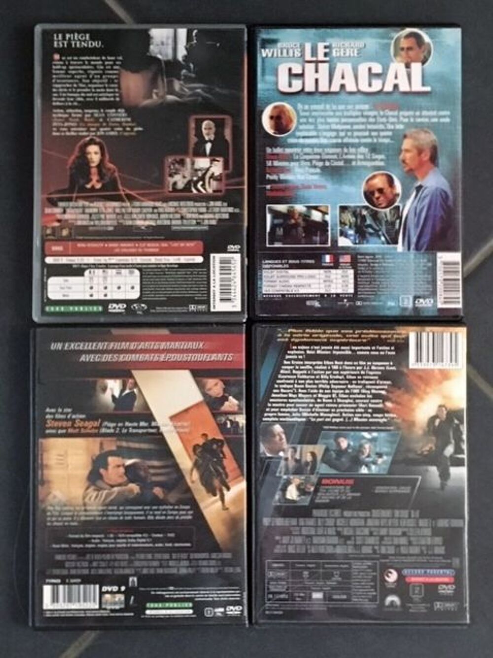 Lot de 4 DVD Policier et Action. DVD et blu-ray
