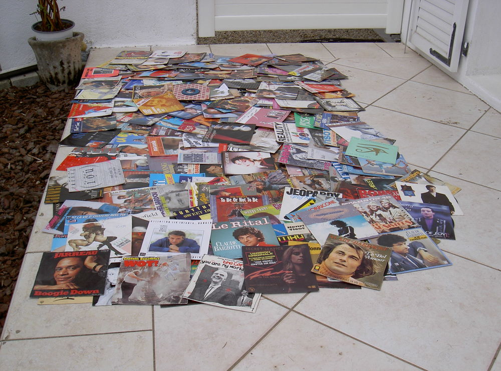 242 disques 45T des ann&eacute;es 1970 1980 CD et vinyles