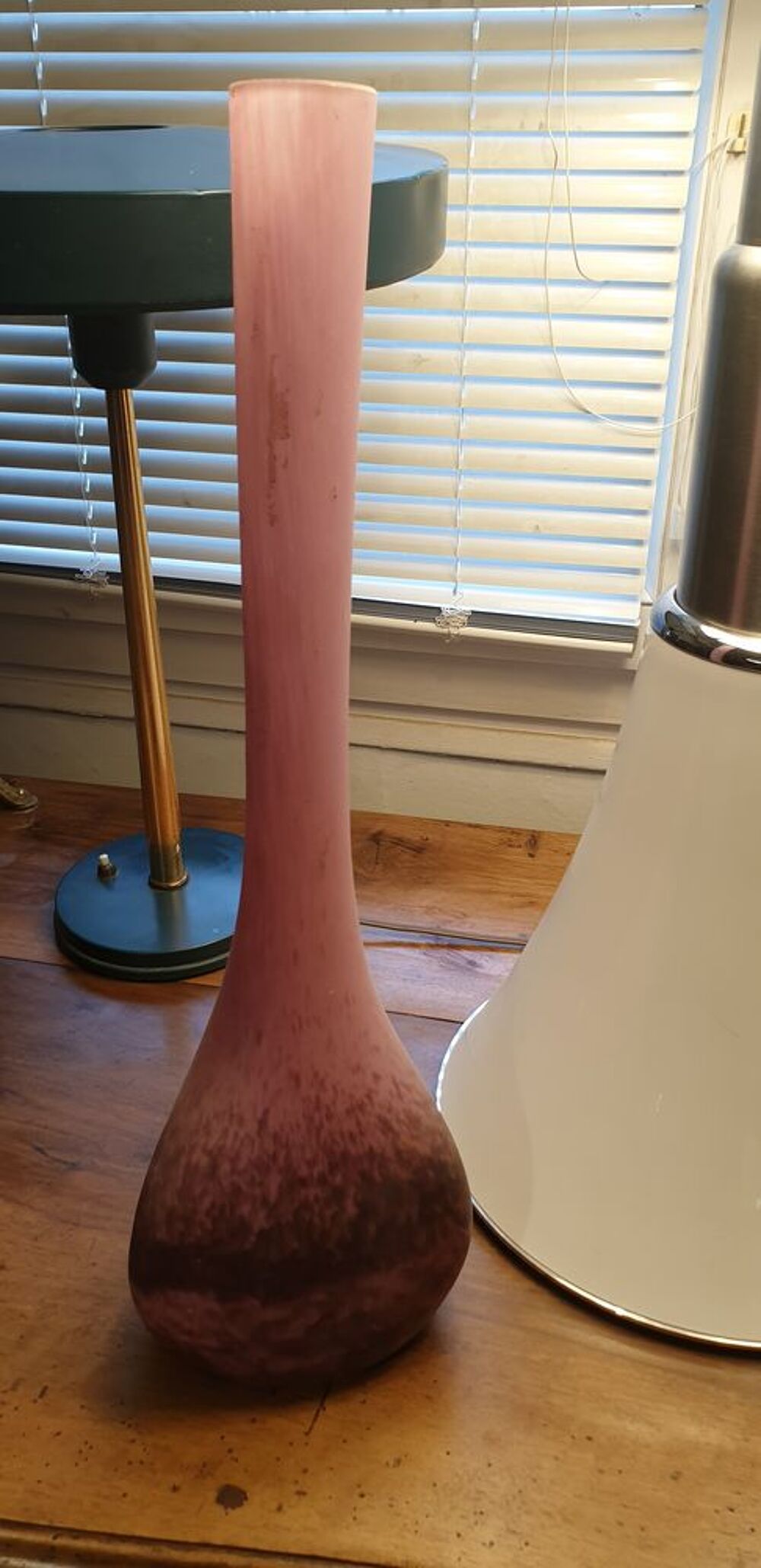 Vase soliflore pate de verre multi couche Décoration