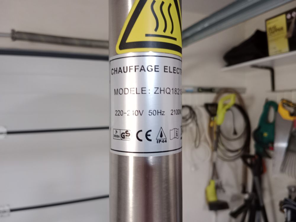Chauffage parasol &eacute;lectrique Jardin