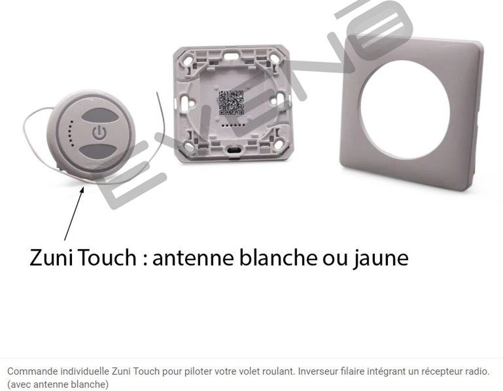 RECHERCHE interrupteur EVENO ZUNI TOUCH pour PIECES DETACHEE Bricolage