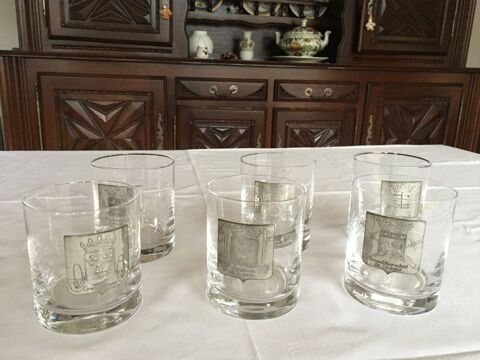 VERRES A WHISKY CRISTAL VANNES 6 pices 35 Biarritz (64)
