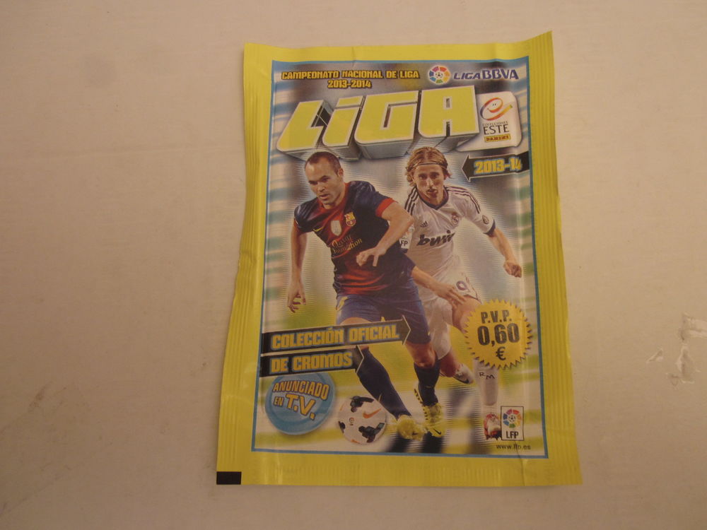  VIEILLES POCHETTES FOOTBALL"LIGA-2013/14" INIESTA-MODRIC 