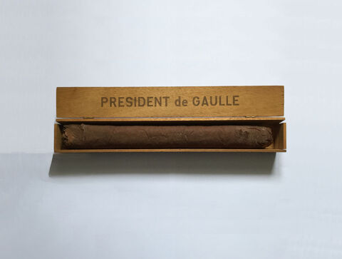 Bague et bote Cigare PRESIDENT DE GAULLE 45 Sanguinet (40)
