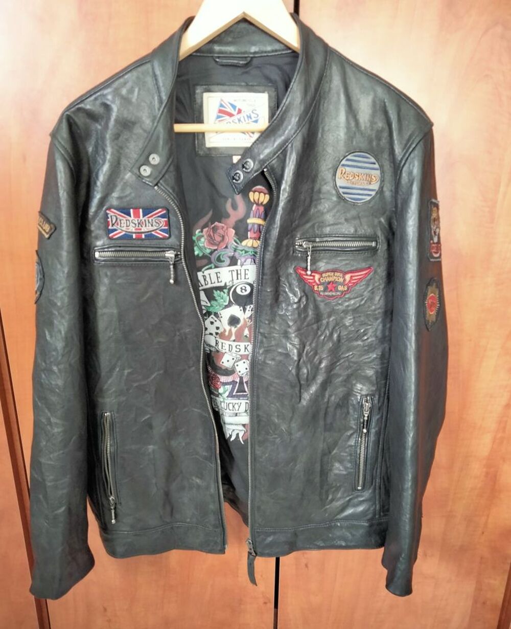 Blouson cuir Redskins Vêtements