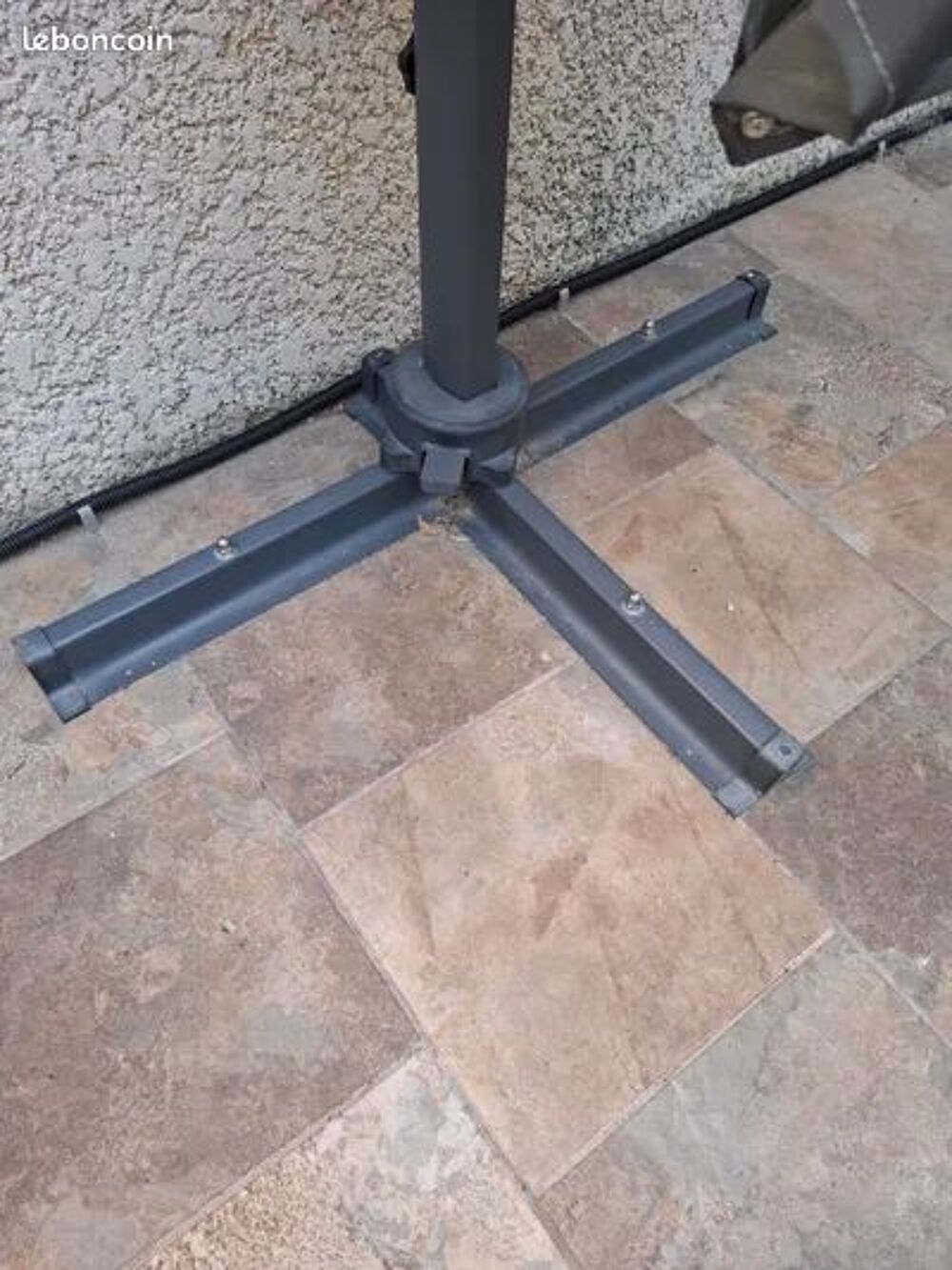 Parasol 3x3 d&eacute;port&eacute; et inclinable &eacute;quip&eacute; &eacute;clairage led Jardin