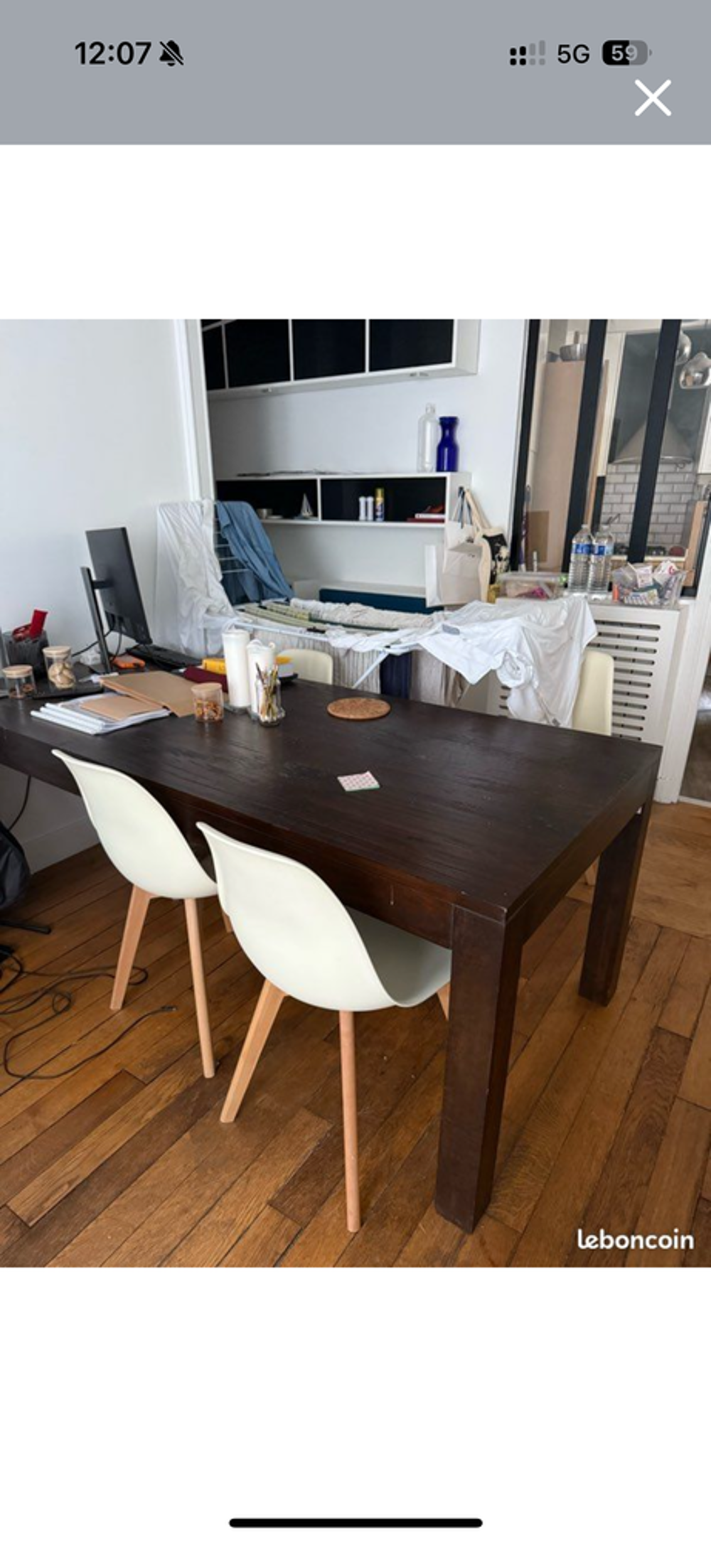 Table salle a manger 8 pers bois massif Meubles