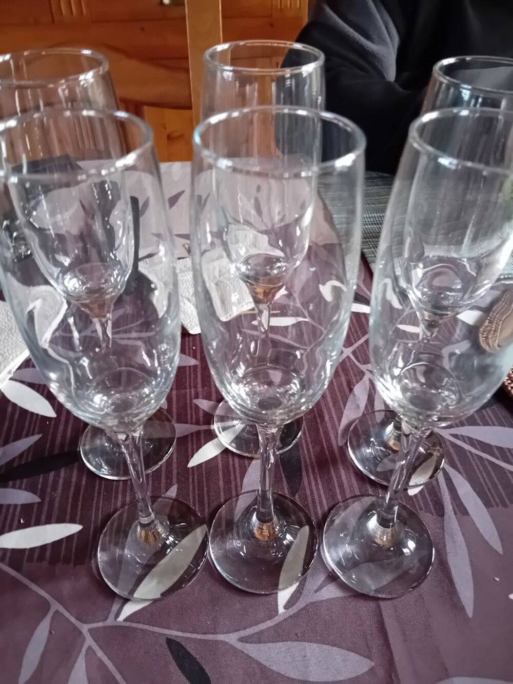6 FLUTES A CHAMPAGNE CASA Décoration