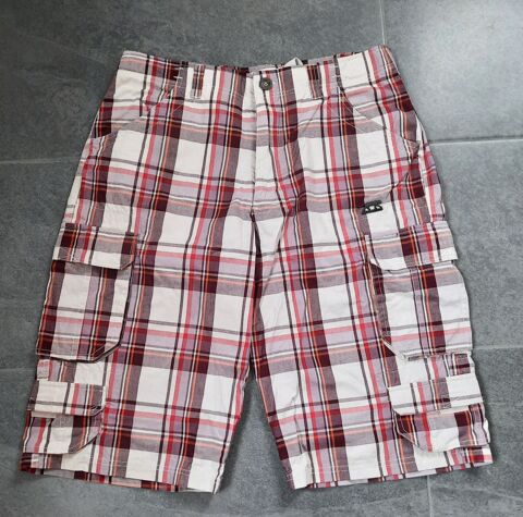 Bermuda carreaux bordeaux Airness Authentic tat neuf - T 40 20 Domart-en-Ponthieu (80)