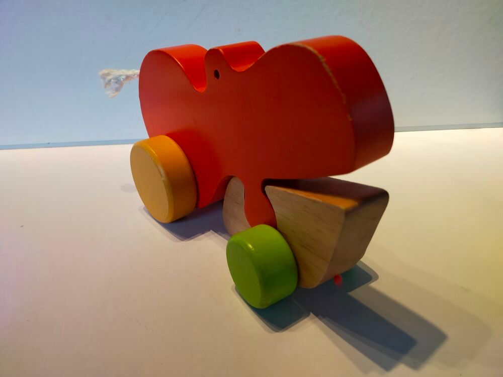 BOIS Hippopotame &agrave; tirer pour les petits
Jeux / jouets
