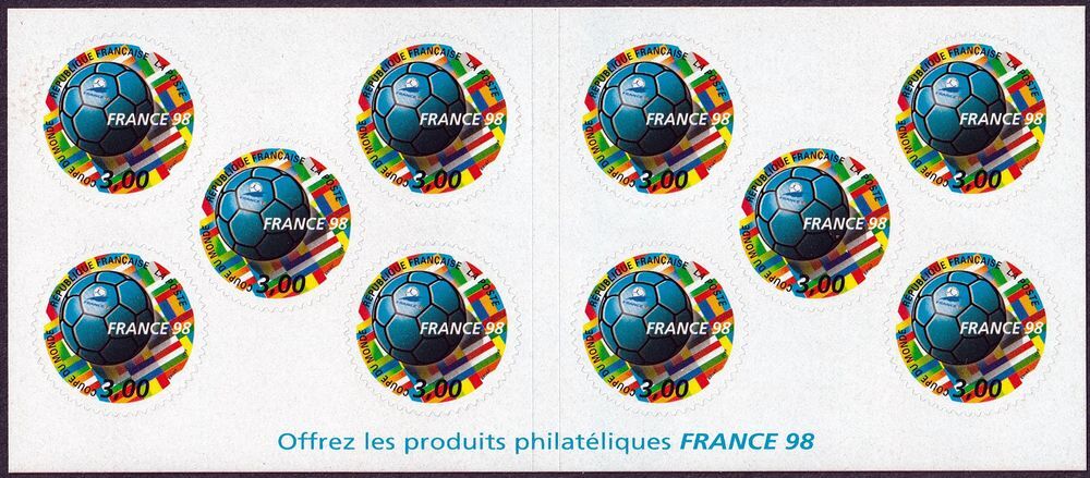 Carnet Coupe du monde de football France 98 
