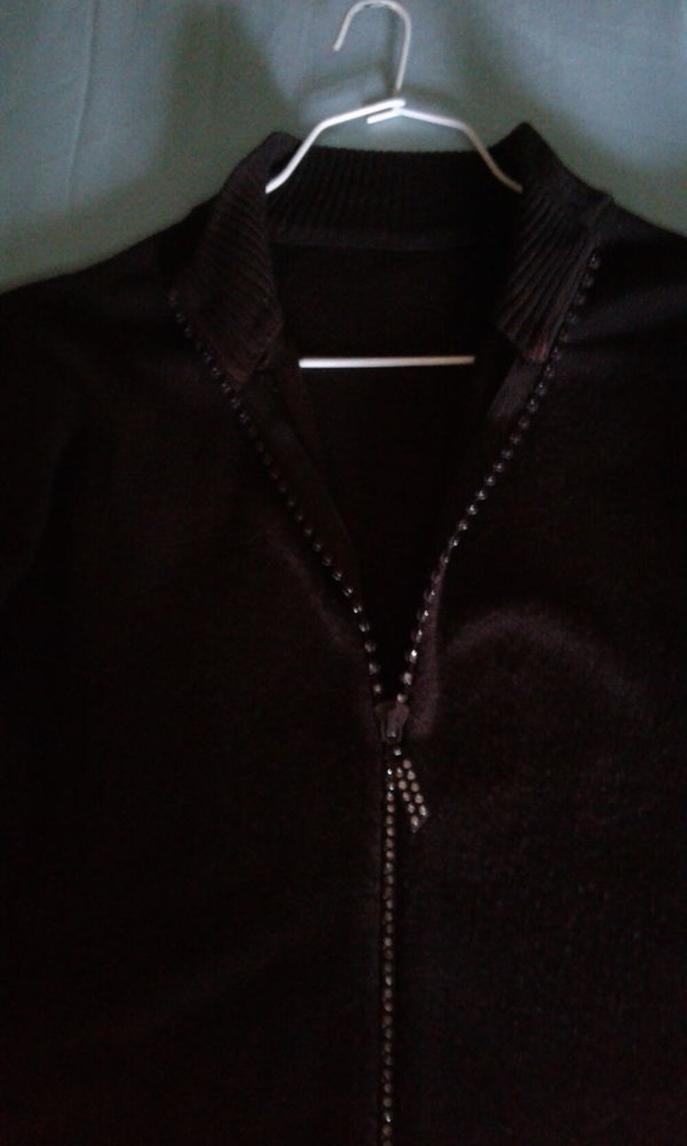 gilet marron zip d&eacute;coratif Vêtements
