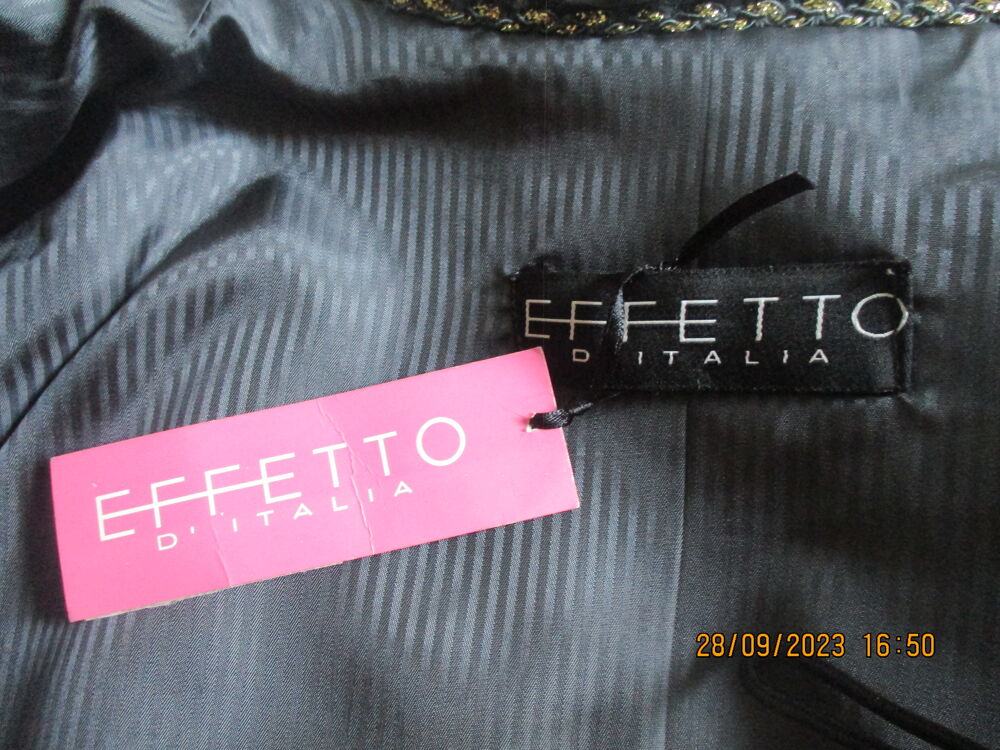 Veste en vison noir marque Effetto made in Italy Vêtements